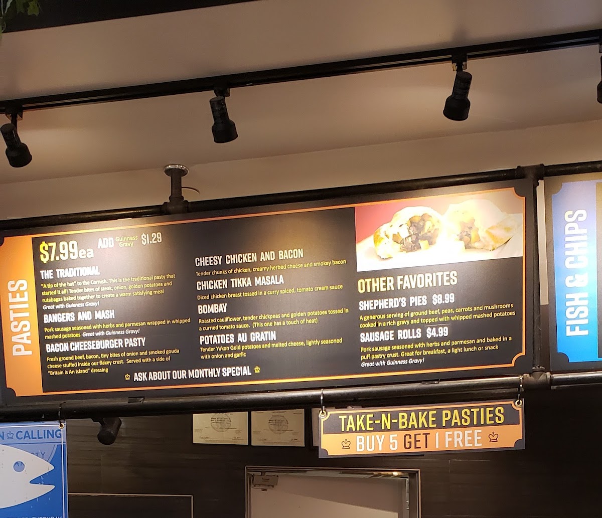 Menu London Calling Pasty Company-1